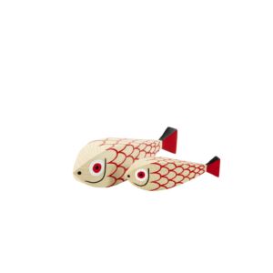 置物 Wooden Dolls Mother Fish & Child Inform — Girard Wooden Doll Mother Fish & Child